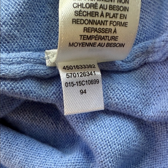 Chico's Blue Sparkle Sweater, Chico's Size 2 or Sz 12 or Large - Picture 4 of 8